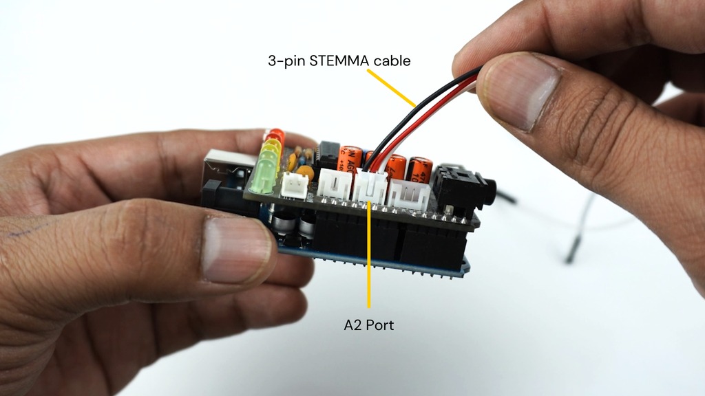 Circuit diagram showing EEG setup